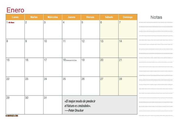 Calendario de mesa base triangular - Imagen 5