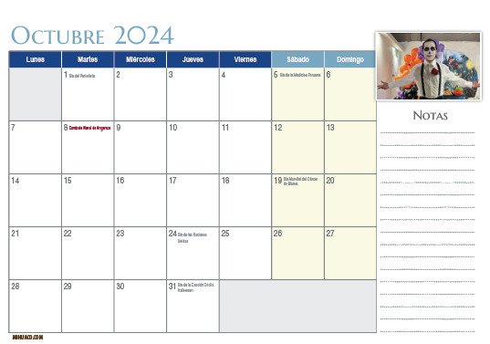 Calendario de mesa base triangular - Imagen 7