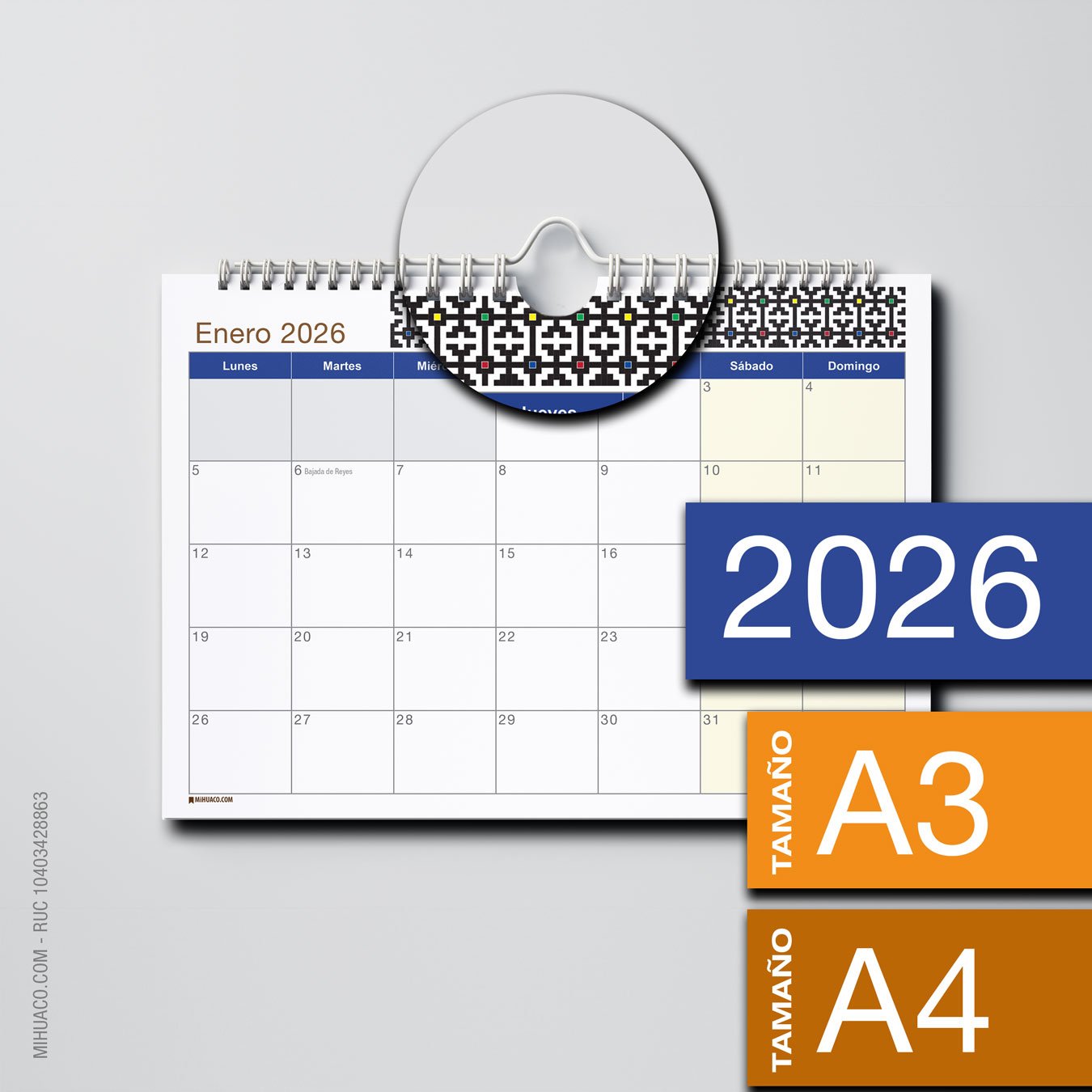 shipibo calendario planner 2026 planificador